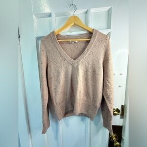 Madewell Women's V-Neck Sweater - Light Brown